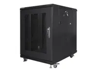 Lanberg | Rack cabinet 19" free-standing 15U/600x800 (flat pack) with mesh door | FF01-6815-23B | Black