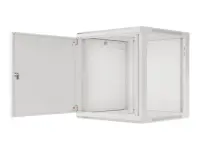Lanberg | Rack cabinet 19" wall-mount 12U/600x600 for self-assembly with metal door (flat pack) | WF01-6612-00S | Grey