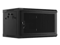 Lanberg | Rack cabinet 19" wall-mount 6U/600x450 with perforated door (flat pack) | WF01-6406-23B | Black