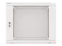 Lanberg | Rack cabinet 19" wall-mount 9U/600x600 (flat pack) with glass door | WF01-6609-10S | Grey