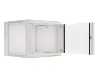 Lanberg | Rack cabinet 19" wall-mount 9U/600x600 (flat pack) with glass door | WF01-6609-10S | Grey