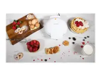 Cecotec Waffle Maker | Fun Gofrestone 3in1 | 700 W | Number of pastry 3 | Waffle/Muffin/Donut | White