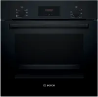 Bosch Oven | HBF133BA1 | 66 L | Electric | EcoClean | Knobs | Height 59.5 cm | Width 59.4 cm | Black