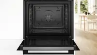 Bosch Oven | HBA272BB3 | 71 L | Electric | Pyrolysis/Hydrolytic | Touch control | Height 59.5 cm | Width 59.4 cm | Black – pilt 3