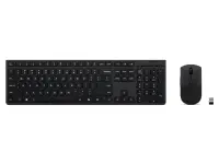 Lenovo Professional Wireless Rechargeable Combo Keyboard and Mouse | Keyboard and Mouse Set | Wireless | Mouse included | Bluetooth | US Euro | Rechargeable professional | Grey