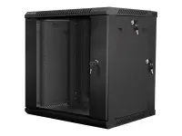 Lanberg | Rack cabinet 19" double-section wall-mount 12U/600x600 (flat pack) | WF02-6612-10B | Black