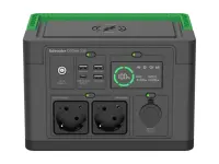 Schneider Electric Schneider OffGrid Portable Power Station 330, 230V, 332Wh Lithium-ion, LCD, 2 CEE 7/3 Schuko outlets, Sinewave, 3 USB-A, 1 USB-C, Wireless Charger | PPS330-GR