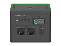 Schneider Electric OffGrid Portable Power Station 730, 738Wh Lithium-ion, LCD, 2 CEE 7/3 Schuko outlets, Sinewave, 3 USB-A, 2 USB-C, Wireless Charger | PPS730-GR