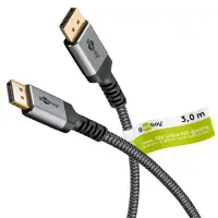 Goobay | DisplayPort Cable 2.0/2.1, 80 Gbit/s | 75686 | DisplayPort to  DisplayPort