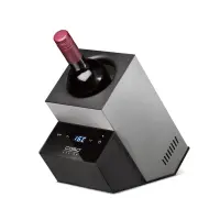 Caso | Wine Cooler | WineCase Deluxe Inox | Bottles capacity 1 | Black/Silver