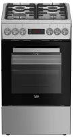 BEKO Cooker | FSM52321DXDT | Hob type Gas | Oven type Electric | Stainless Steel | Width 50 cm | Grilling | Depth 60 cm | 60 L