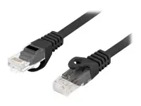 Lanberg | Patchcord Cat.6 UTP LSZH CU | PCU6-10CU-0100-BK | 1 m | Black