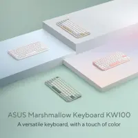 Asus Marshmallow KW100 | Keyboard | Wireless | US International | Oat Milk – pilt 13