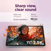 Lenovo Idea Tab 5G LTE (w/o power adapter) | ZAFM0112SE | 11 " | Luna Grey | IPS | 2560 x 1600 pixels | MediaTek | Dimensity 6300 | 8 GB | Soldered LPDDR4x | 128 GB | 3G | 4G | 5G | Wi-Fi | Front camera | 5 MP | Rear camera | 8 MP | Bluetooth | 5.2 | Android | 15 (OS upgrades until Android 17 and 4 years security patches) | Warranty 24 month(s) | Lenovo Tab Pen, USB-A to USB-C cable, Manual – pilt 7
