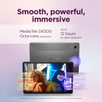 Lenovo Idea Tab 5G LTE (w/o power adapter) | ZAFM0112SE | 11 " | Luna Grey | IPS | 2560 x 1600 pixels | MediaTek | Dimensity 6300 | 8 GB | Soldered LPDDR4x | 128 GB | 3G | 4G | 5G | Wi-Fi | Front camera | 5 MP | Rear camera | 8 MP | Bluetooth | 5.2 | Android | 15 (OS upgrades until Android 17 and 4 years security patches) | Warranty 24 month(s) | Lenovo Tab Pen, USB-A to USB-C cable, Manual – pilt 11