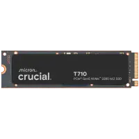 CRUCIAL T710 1TB PCIe Gen5 NVMe M.2 2280 SSD up to 14900 MB/s read and 13700 MB/s write, with heatsink