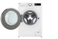 LG | Washing machine with dryer | F2DR508S1W | Energy efficiency class A-10%/E | Front loading | Washing capacity 8 kg | 1200 RPM | Depth 48 cm | Width 60 cm | Display | LED | Drying system | Drying capacity 5 kg | Steam function | White