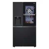 Refrigerator | GSGV81EPLL | LG Energy efficiency class E | Free standing | Height 179 cm | Side by side | No Frost system | Fridge net capacity 416 L | Freezer net capacity 219 L | Display | 36 dB | Matte black