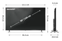 Sharp | 50HL4265E | 50 | Smart TV | Google TV | UHD | Black – pilt 6