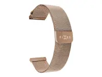 Fixed | Mesh Strap with Quick Release 20mm for Smartwatch | Rose gold