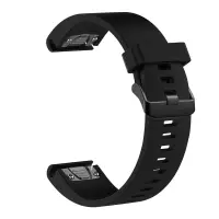 Fixed | Silicone Strap for Garmin QuickFit 20mm | Black