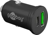 Goobay Dual-USB Car Fast Charger USB-C PD (Power Delivery), 45 W | 61739