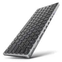 AXAGON | HMC-KB keyboard USB-C 5Gbps with HUB, microSD/SD, 3x USB-A, HDMI 4K/60Hz, PD 100W | HMC-KB-CRL