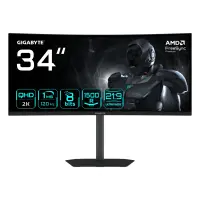Gigabyte | GS34WQC A | 34 " | SS VA | WQHD | 120 Hz | 1 ms | 3440 x 1440 pixels | 300 cd/m² | HDMI ports quantity 1 – pilt 9
