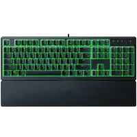Razer Ornata V3 X US, Silent Membrane Switches, RGB Lighting, 1000 Hz Ultrapolling, UV coated ABS Keycaps, Soft-touch wrist rest