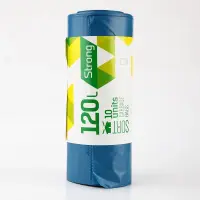 Prügikotid 120 L, 35 mk, 70 x 100 cm, sinised, 10 tk, SORTEX