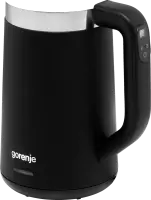 Gorenje | Kettle | K17TRDW | Electric | 2200 W | 1.7 L | Plastic/Metal | 360° rotational base | Black