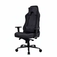 Arozzi Soft Fabric/Metal/Aluminium | Gaming Chair | Vernazza Soft Fabric | Pure Black