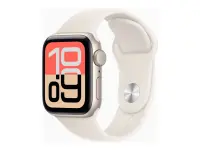 Apple Watch SE 3 GPS 40mm Starlight Aluminium Case with Starlight Sport Band - M/L | Apple