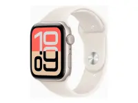 Apple Watch SE 3 GPS 44mm Starlight Aluminium Case with Starlight Sport Band - S/M | Apple