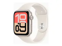 Apple Watch SE 3 GPS + Cellular 44mm Starlight Aluminium Case with Starlight Sport Band - S/M | Apple