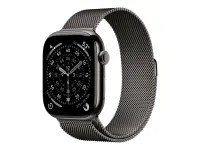 Apple Watch Series 11 GPS + Cellular 46mm Slate Titanium Case with Slate Milanese Loop - M/L | Apple