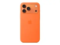 Apple iPhone 17 Pro Max Silicone Case with MagSafe – Orange | Apple