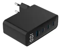 CHARGER USB 100W 4PORT GAN/TA-UC-PDQC100LCD-01-BK GEMBIRD – pilt 3