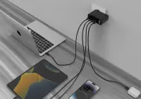 CHARGER USB 100W 4PORT GAN/TA-UC-PDQC100LCD-01-BK GEMBIRD – pilt 4