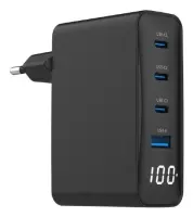 CHARGER USB 100W 4PORT GAN/TA-UC-PDQC100LCD-01-BK GEMBIRD – pilt 5