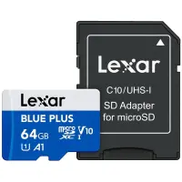 MEMORY MICRO SDXC 64GB UHS-I/W/A LMSBLPL064G-BNANG LEXAR