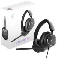 MSI Maestro 300 Kõrvaklapp Juhtmega ühendatud Peavõru Mängimine USB Type-C / USB Type-A Must – pilt 4