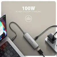 Axagon RVC-HI8KPD, USB-C -> HDMI 2.1 redukce / adaptér, 8K/60Hz, 4K/144Hz, HDR10+, PD100W 0,16 m USB tüüp-C HDMI + USB Type-C – pilt 5