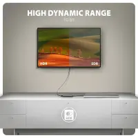 Axagon RVC-HI8KPD, USB-C -> HDMI 2.1 redukce / adaptér, 8K/60Hz, 4K/144Hz, HDR10+, PD100W 0,16 m USB tüüp-C HDMI + USB Type-C – pilt 11