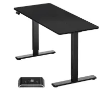 DESK MOTORISED/BLACK WDT221E-B ONKRON