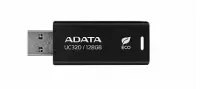 MEMORY DRIVE FLASH USB3.2 128G/BLACK UC320-128G-RBK/BK ADATA