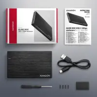 Axagon EE25-XA6C kõvakettaboks HDD/SSD ümbris Must 2.5" – pilt 4