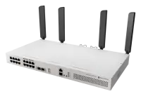 MikroTik Cloud Router Switch with RouterOS L5 Rackmount Case | CRS418-8P-8G-2S+5axQ2axQ-RM