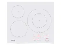 CATA Hob | INSB 6030 WH | Induction | Number of burners/cooking zones 3 | Slider touch | White