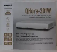 SALE OUT. QNAP QHora-301W WiFi 6 up to 3.5Gbps Speed AX optimized Quad-Core Processor 4x4 MU-MIMO & OFDMA 2* 10GbE (Multi-Gig) WAN/LAN adjus | SALE OUT. QNAP Dual bandRouter | QHora-301W | 802.11ax | Ethernet LAN (RJ-45) ports 6 | Mesh Support Yes | MU-MiMO Yes | No mobile broadband | Antenna type Internal | 36 month(s) | UNPACKED